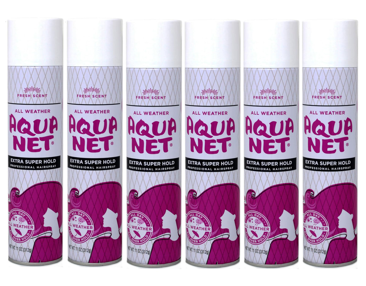 Aqua Net front packaging showing can and branding for clear identification and trust
