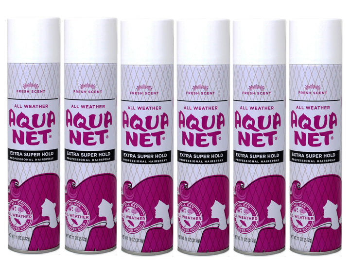 Aqua Net front packaging showing can and branding for clear identification and trust