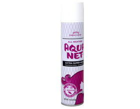 Aqua Net label and ingredients view highlighting product details and professional formula
