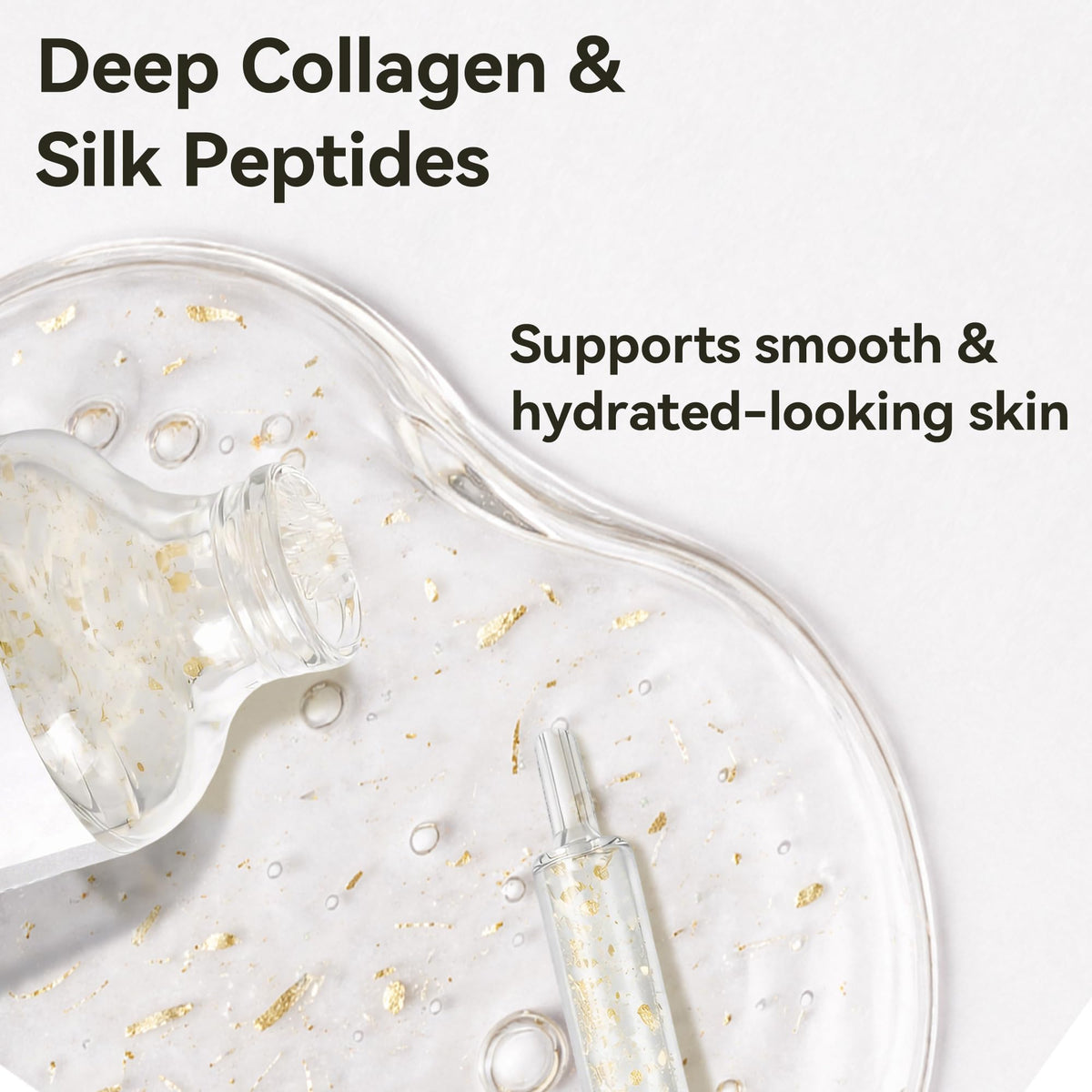 Aquae closeup label showing collagen and peptide blend