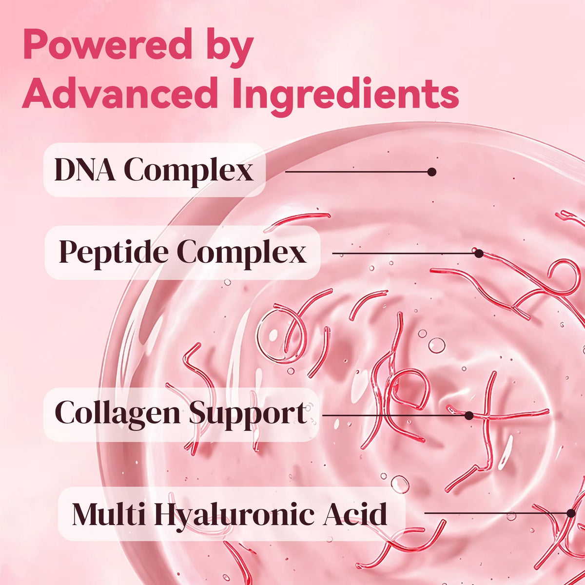 Aquae PDRN Pink Peptide Serum texture drop on fingertip highlighting lightweight hydration