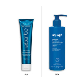 Aquage pump closeup dispensing product cleanly for easy application
