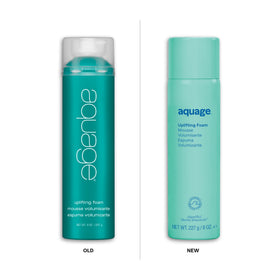 Aquage uplifting foam airy texture close-up demonstrating lightweight volume potential