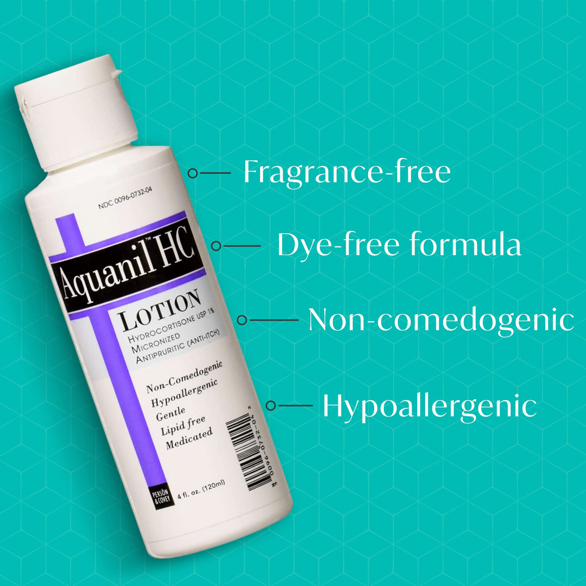Aquanil lotion texture swirl showing lightweight, non‑greasy absorption benefit