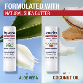 Aquaphor Aloe Vera stick angled view highlighting calming formulation benefits