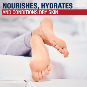 Aquaphor foot mask inside travel bag illustrating portability and on-the-go care