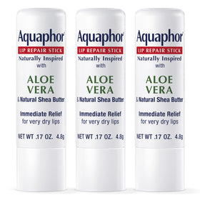 Aquaphor front packaging three sticks showing compact travel-ready set