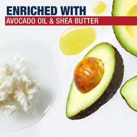 Aquaphor balm stick ingredients label view showing avocado oil and shea butter