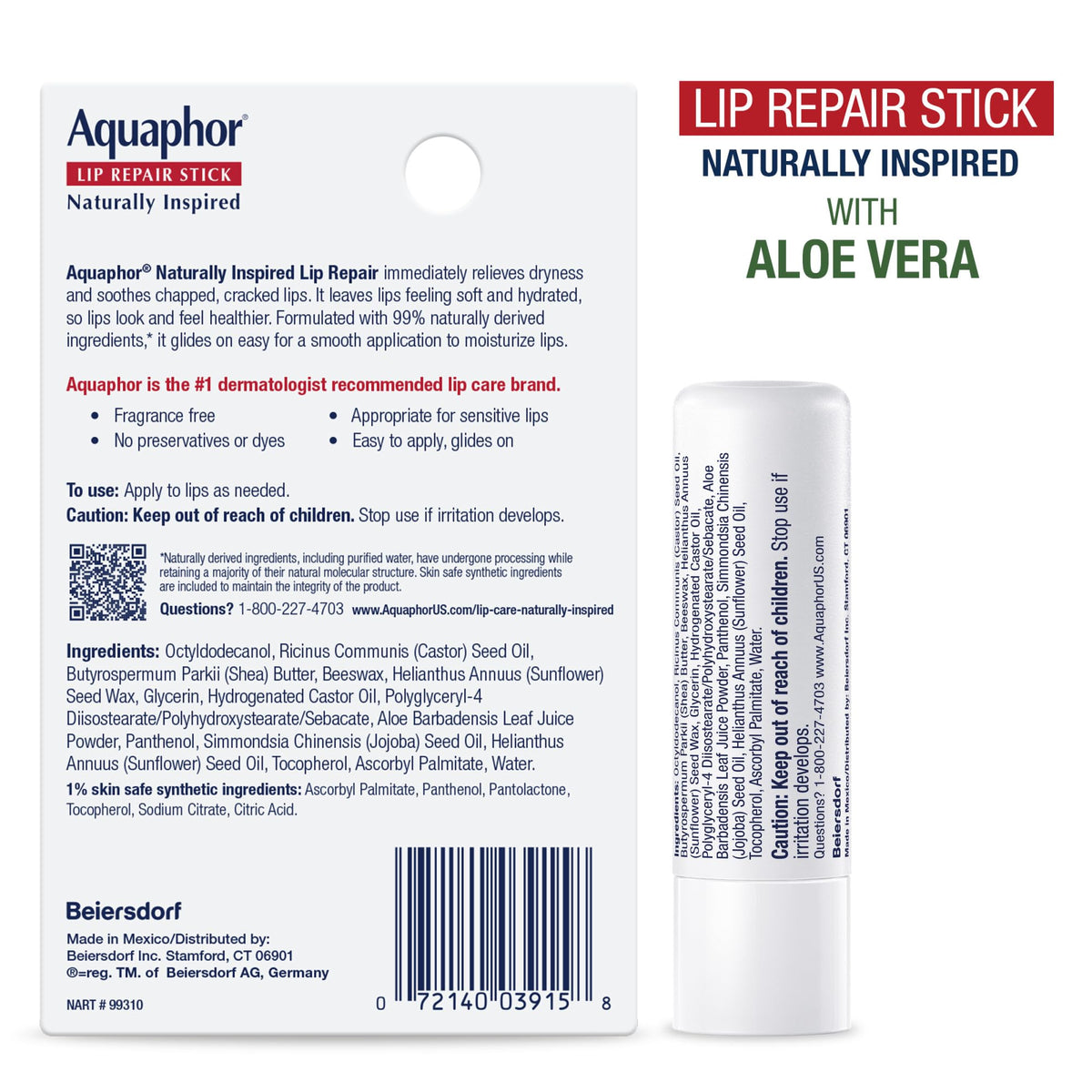 Person outdoors applying Aquaphor lip stick indicating protection in wind