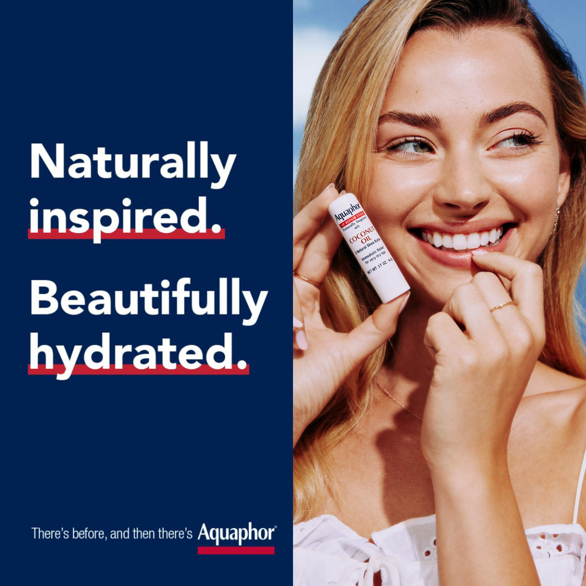Close-up of balm texture demonstrating smooth application by Aquaphor