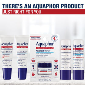 Aquaphor sticks inside a travel pouch for portable lip care convenience