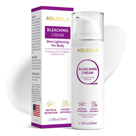 AQUBELA label close-up with usage directions and ingredient clarity benefit