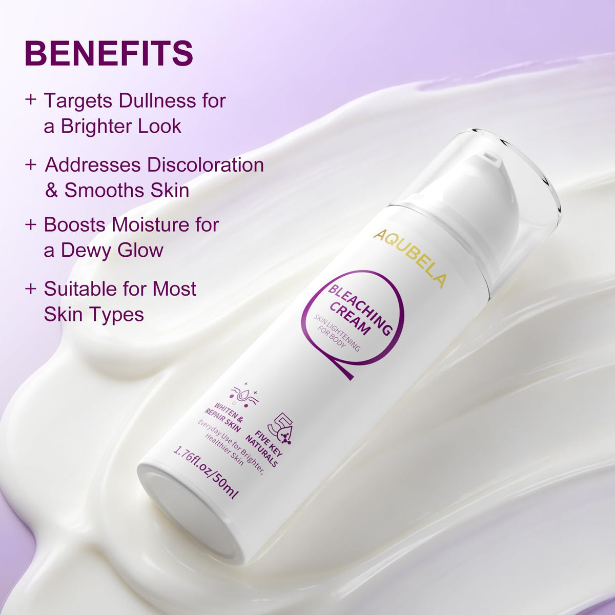 AQUBELA size shown in hand to show scale and travel-friendly benefit