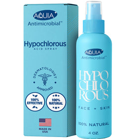 Aquia front packaging 4oz spray showing clean label and compact size benefiting travel convenience