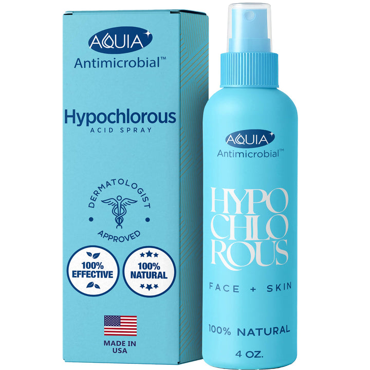 Aquia front packaging 4oz spray showing clean label and compact size benefiting travel convenience