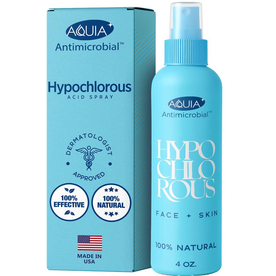 Aquia front packaging 4oz spray showing clean label and compact size benefiting travel convenience
