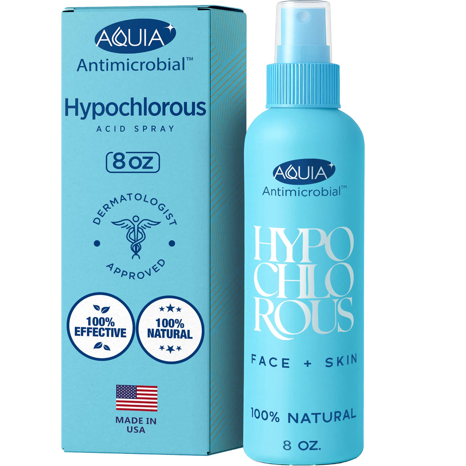 Aquia front packaging 8oz bottle showing simple label and benefit
