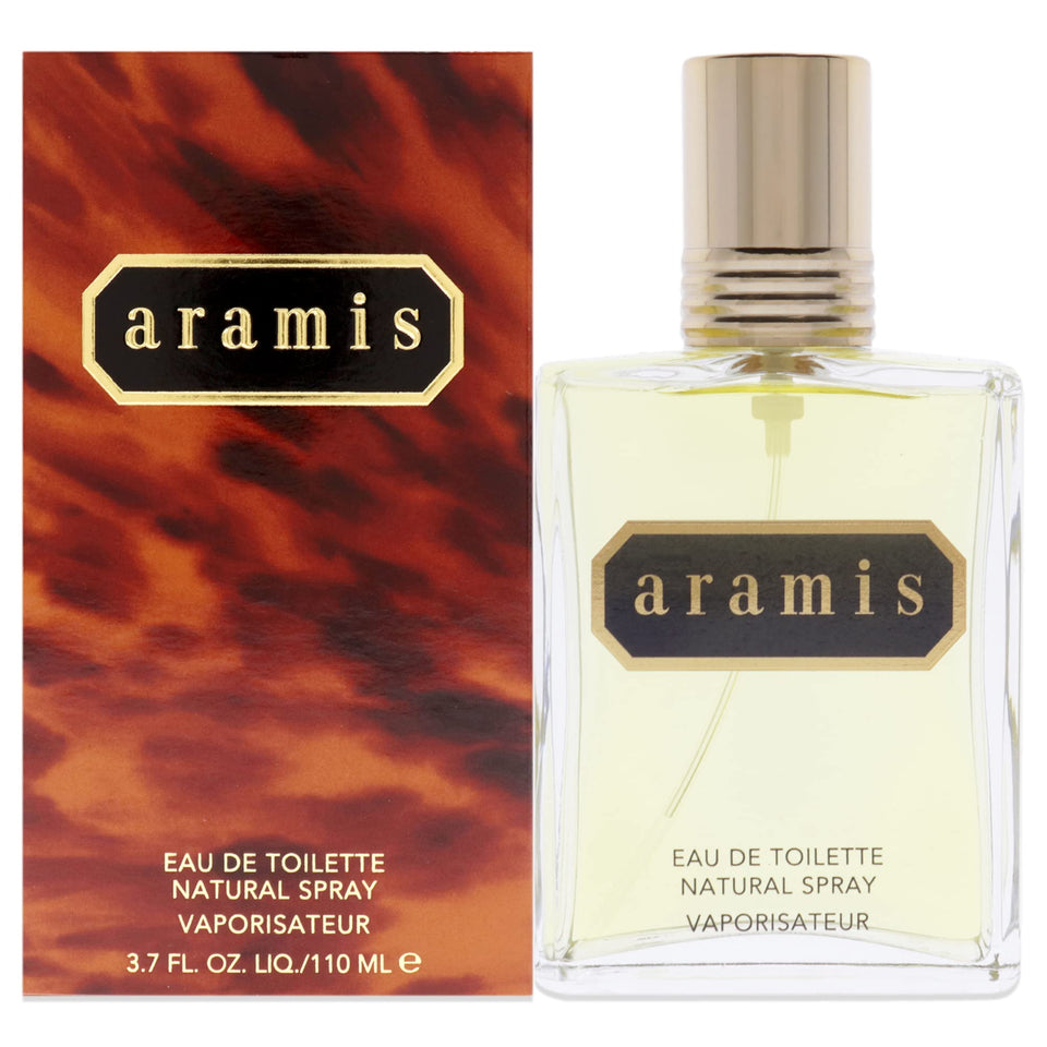 ARAMIS front packaging showing bottle and box, presents classic masculine style
