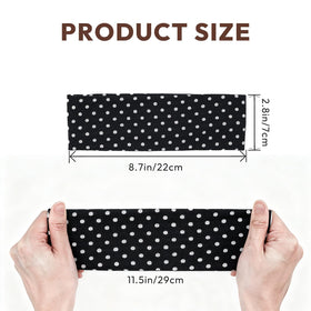 Aranya headband worn on model demonstrating retro look and secure all-day hold