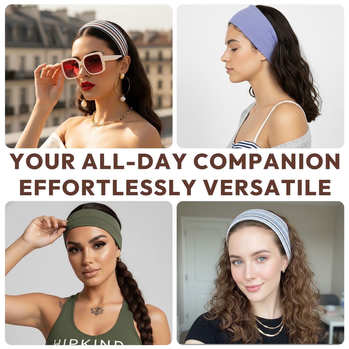 Aranya hand holding a headband to show scale and easy portability for on-the-go use