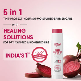 Aravi Organic cap off showing easy swipe application for quick reapplication benefit
