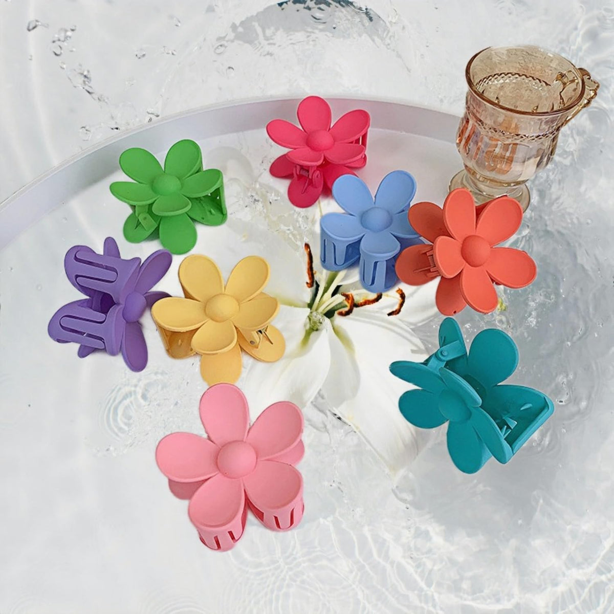 Arbogi multicolor set laid flat displaying eight hues for outfit matching