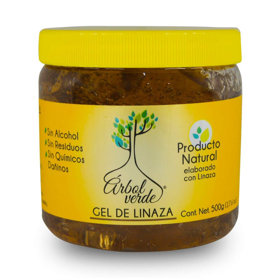 Arbol Verde jar front view showing label and 17.6 oz size benefit: clear ingredient focus