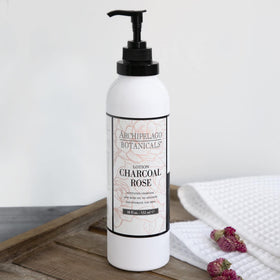 Archipelago Botanicals lotion pouring to demonstrate smooth application benefit