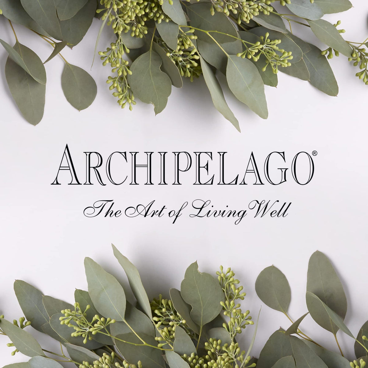 Archipelago Botanicals bottle staged in a bright bathroom for morning ritual