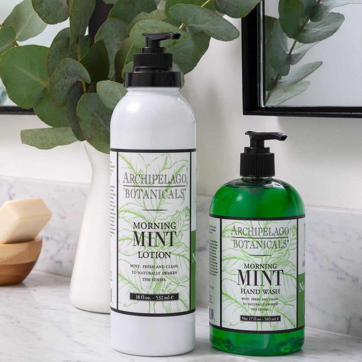 Archipelago Botanicals botanical ingredients display showing natural fragrance benefit