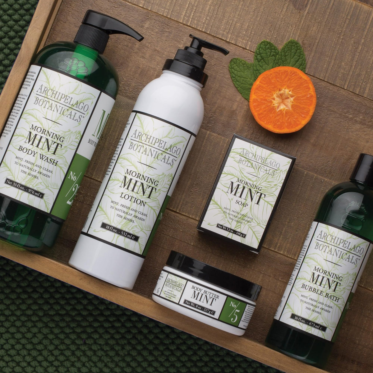 Archipelago Botanicals ingredients label close-up highlighting botanical focus
