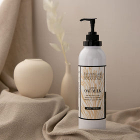 Archipelago Botanicals creamy lotion texture on hand illustrating smooth, non-greasy absorption