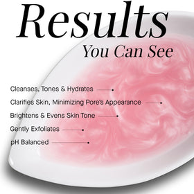 ARCONA milky toner pouring texture illustrating hydration boost