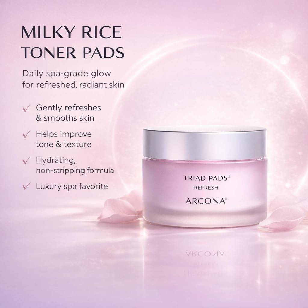 ARCONA pad in hand demonstrating easy application and convenience