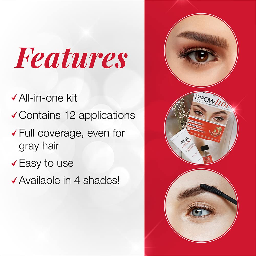 Ardell application on brows in use to illustrate quick at-home tinting benefits