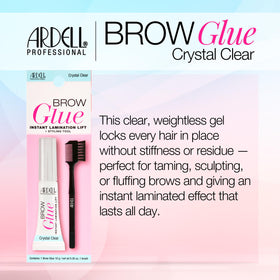 Ardell clear gel texture swatch illustrating smooth, non-flaky finish