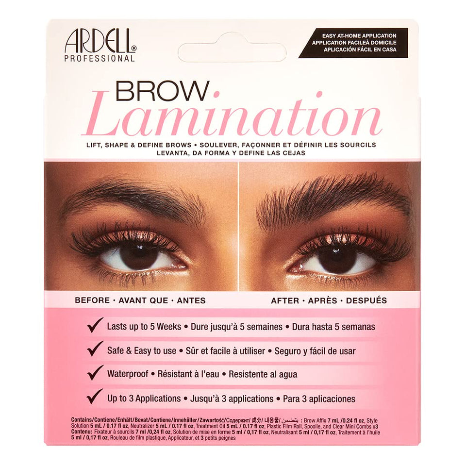 Ardell kit packaging front showing contents and benefit of professional results