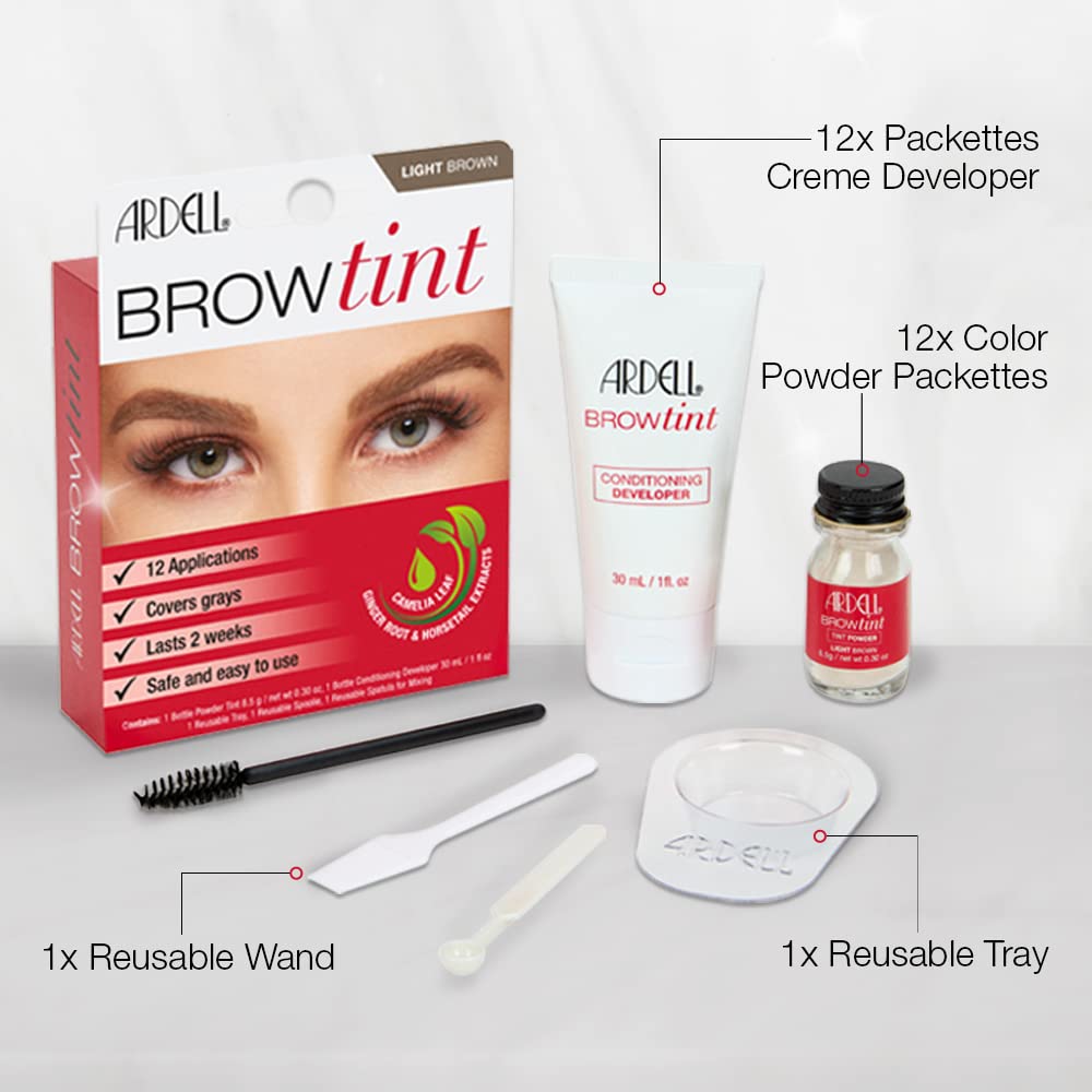 Ardell before and after brows showing fuller natural-looking brows benefit