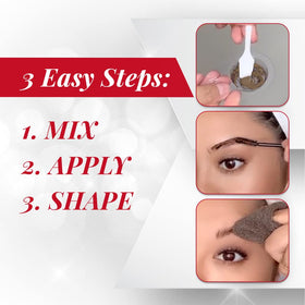 Ardell powder tint and conditioning developer displayed for easy mixing