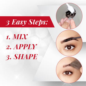 Ardell reusable spatula and spoolie shown for precise brow shaping