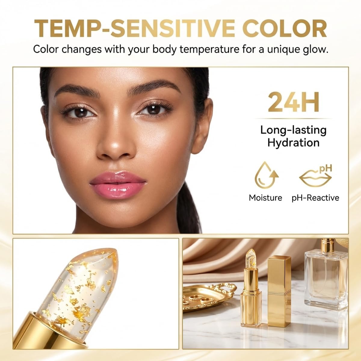 Areliaa open tube showing smooth balm texture for easy glide