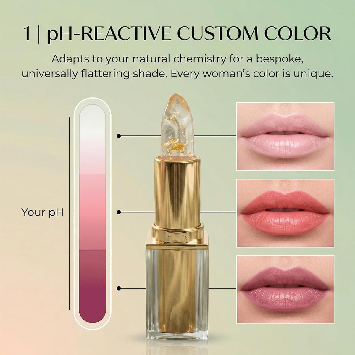 Areliaa Skin lipstick beside coffee cup showing transferproof performance benefit