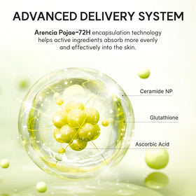 ARENCIA 100ml bottle in hand showing portable travel-friendly size