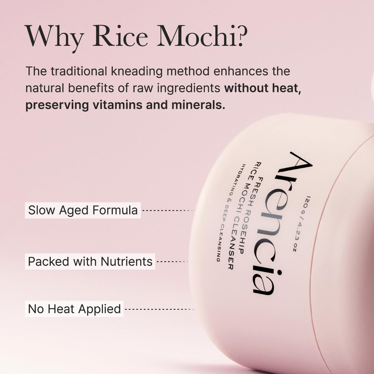 ARENCIA before and after texture comparison showing smoother skin appearance benefit