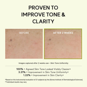 ARENCIA bottle beside moisturizer showing layering compatibility benefit