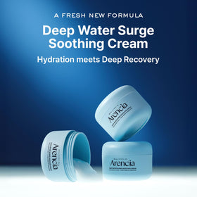 ARENCIA creamy texture close-up demonstrating lightweight hydration and smooth finish