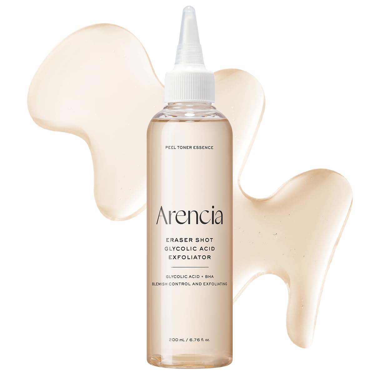 ARENCIA Erasor Shot front packaging showing bottle and label benefit