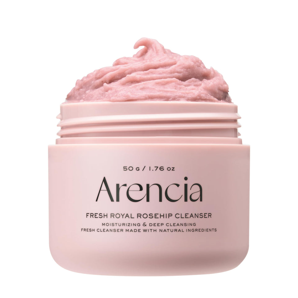 ARENCIA front jar packaging showing product name and compact travel size benefit