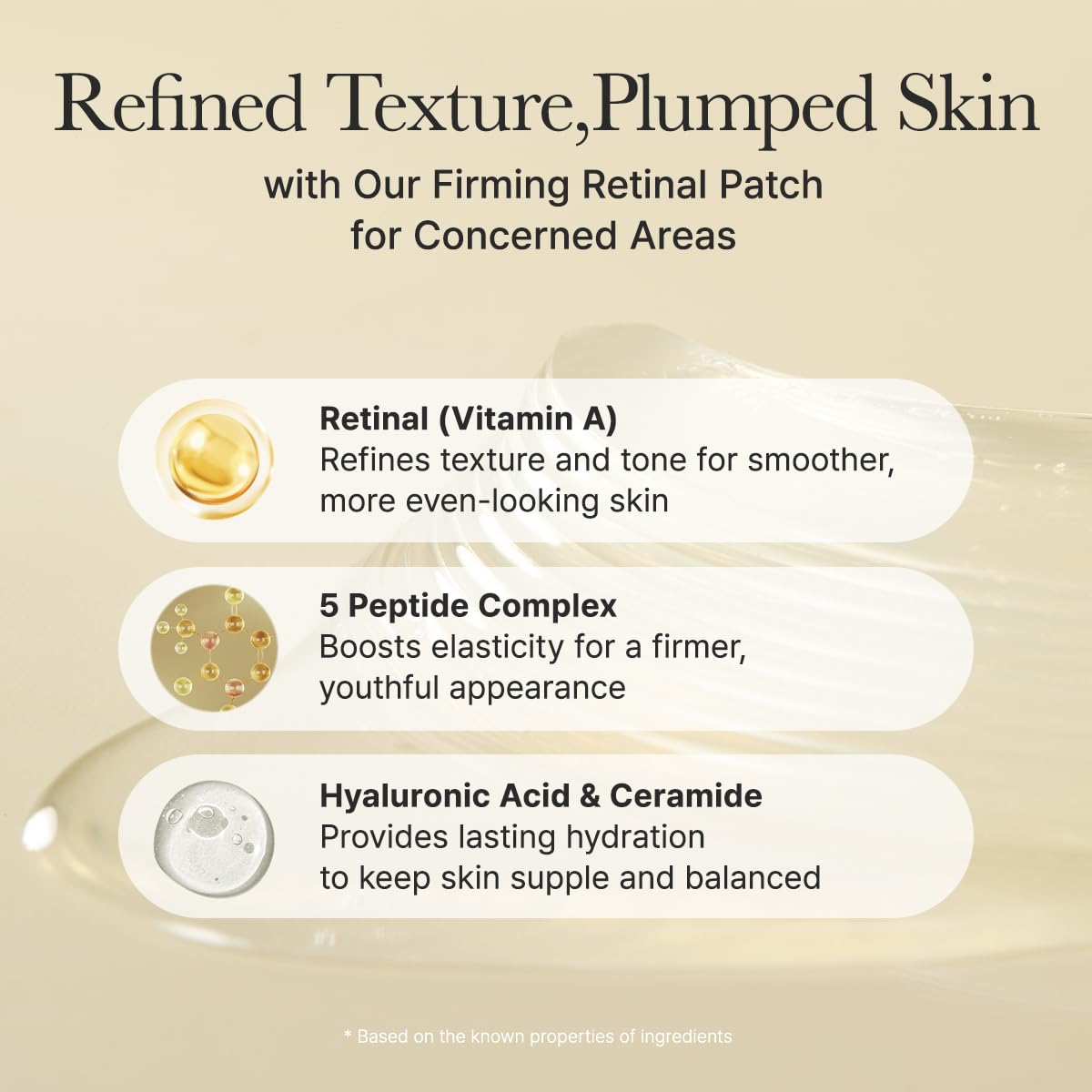 ARENCIA label with ingredients list for ingredient transparency