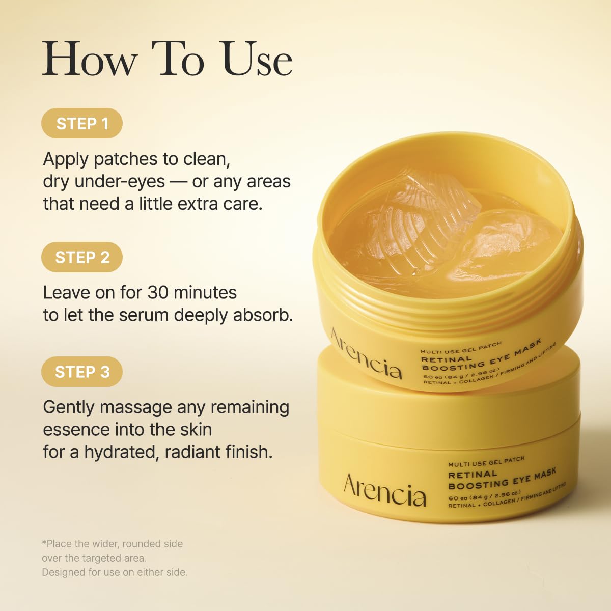 ARENCIA lifestyle on bathroom vanity showing simple routine benefit